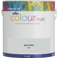 Wilko  Wilko Grey Skies Matt Emulsion Paint 2.5L