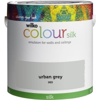 Wilko  Wilko Urban Grey Silk Emulsion Paint 2.5L