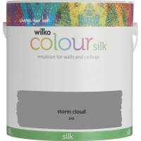 Wilko  Wilko Storm Cloud Silk Emulsion Paint 2.5L