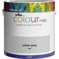 Wilko  Wilko Urban Grey Matt Emulsion Paint 2.5L