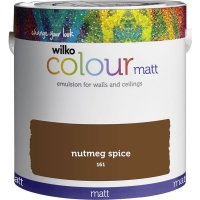 Wilko  Wilko Nutmeg Spice Matt Emulsion Paint 2.5L