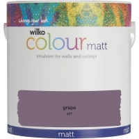 Wilko  Wilko Grape Matt Emulsion Paint 2.5L