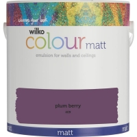 Wilko  Wilko Plum Berry Matt Emulsion Paint 2.5L