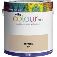 Wilko  Wilko Best Oatmeal Matt Emulsion Paint 2.5L