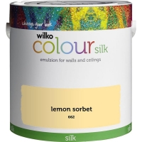 Wilko  Wilko Lemon Sorbet Silk Emulsion Paint 2.5L