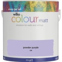 Wilko  Wilko Powder Purple Matt Emulsion Paint 2.5L