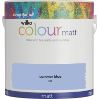 Wilko  Wilko Summer Blue Matt Emulsion Paint 2.5L
