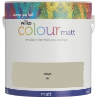 Wilko  Wilko Olive Matt Emulsion Paint 2.5L