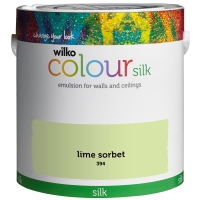 Wilko  Wilko Lime Sorbet Silk Emulsion Paint 2.5L