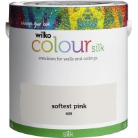 Wilko  Wilko Softest Pink Silk Emulsion Paint 2.5L