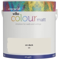 Wilko  Wilko On Deck Matt Emulsion Paint 2.5L