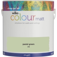 Wilko  Wilko Pastel Green Matt Emulsion Paint 2.5L