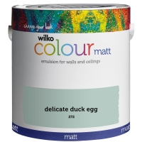 Wilko  Wilko Matt Emulsion Paint Delicate Duck Egg 2.5L