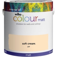 Wilko  Wilko Soft Cream Matt Emulsion Paint 2.5L