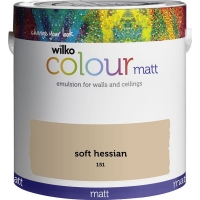 Wilko  Wilko Soft Hessian Matt Emulsion Paint 2.5L