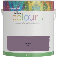 Wilko  Wilko Grape Silk Emulsion Paint 2.5L