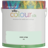 Wilko  Wilko Mint Crisp Silk Emulsion Paint 2.5L