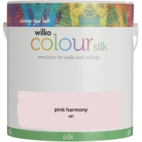 Wilko  Wilko Pink Harmony Silk Emulsion Paint 2.5L