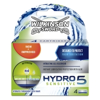 Wilko  Wilkinson Sword Hydro 5 Sensitive Razor Blades 4 pack
