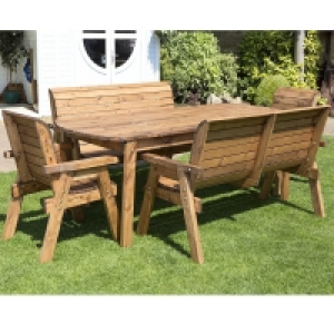 Charles Taylor Eight Seater Extra-Large Rectangular Wooden G £649.99