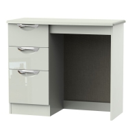 RobertDyas  Indices Ready Assembled 3-Drawer Dressing Table - White/Grey