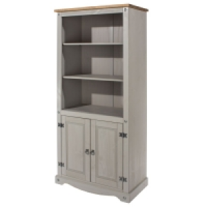 Halea 2-Door Bookcase - Grey £149.99