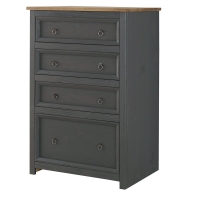 RobertDyas  Halea 3 Over 3 Drawer Wide Chest - Carbon