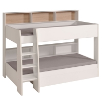 RobertDyas  Kids Avenue Bunk Bed with Shelves - White and Oak