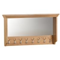 RobertDyas  Hindsley Ready Assembled Hall Coat Hooks with Mirror