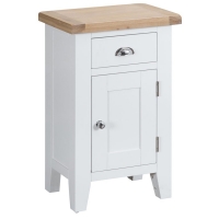 RobertDyas  Madera Ready Assembled Small Wooden Cupboard - White