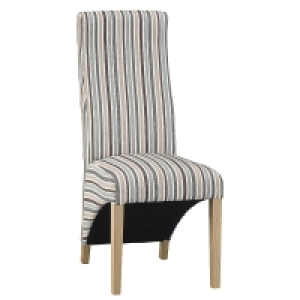 Set of 2 Wave Back Luxury Dining Chairs - Duck Egg Blue £145.99
