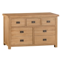 RobertDyas  Graceford Ready Assembled 7-Drawer Wide Chest of Drawers