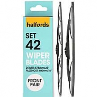 Halfords  Halfords Set 42 Wiper Blades - Front Pair