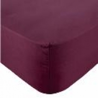 Asda George Home Purple Fitted Sheet Double