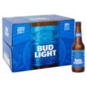 Bud Light Lager Beer Bottles