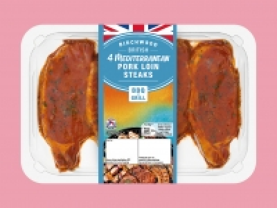 Lidl  Birchwood 4 British Mediterranean Pork Loin Steaks