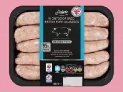 Deluxe 10 Outdoor-Bred British Pork Sausages £2.49