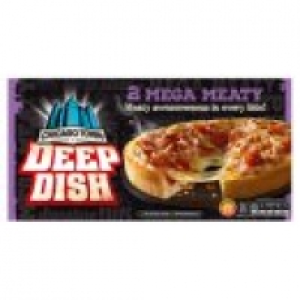 2 Deep Dish Mega Meaty Pizzas £1.25