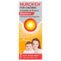 Asda Nurofen For Children Fever and Pain Relief Ibuprofen Oral Suspension