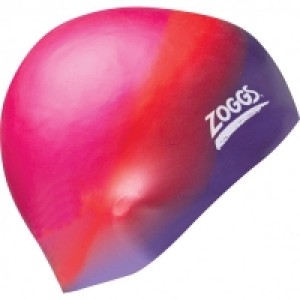 Zoggs Swim Cap Multi Colour Silicone Cap Assorted