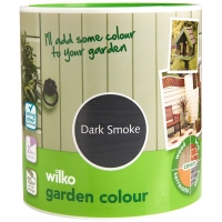 Wilko  Wilko Garden Colour Dark Smoke Exterior Paint 1L
