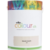 Wilko  Wilko Biscuit Crunch Silk Emulsion Paint 5L
