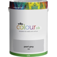 Wilko  Wilko Pearl Grey Silk Emulsion Paint 5L