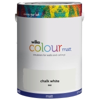 Wilko  Wilko Matt Emulsion Paint Chalk White 5L