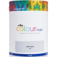 Wilko  Wilko Pearl Grey Matt Emulsion Paint 5L