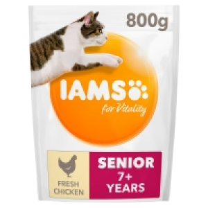IAMS Vitality Senior Cat Food Chicken 800g £3.00