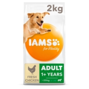 IAMS Vitality Large Adult Dog Food Chicken 2kg £4.00
