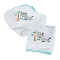 Aldi  Zebra Hooded Baby Towel/Wash Mitt
