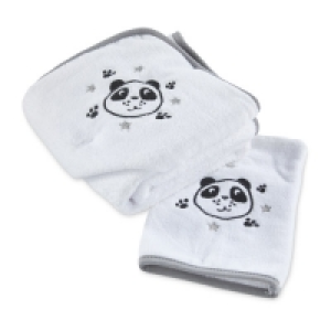 Panda Hooded Baby Towel/Wash Mitt