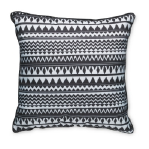 Aldi  Geo Black Outdoor Cushion